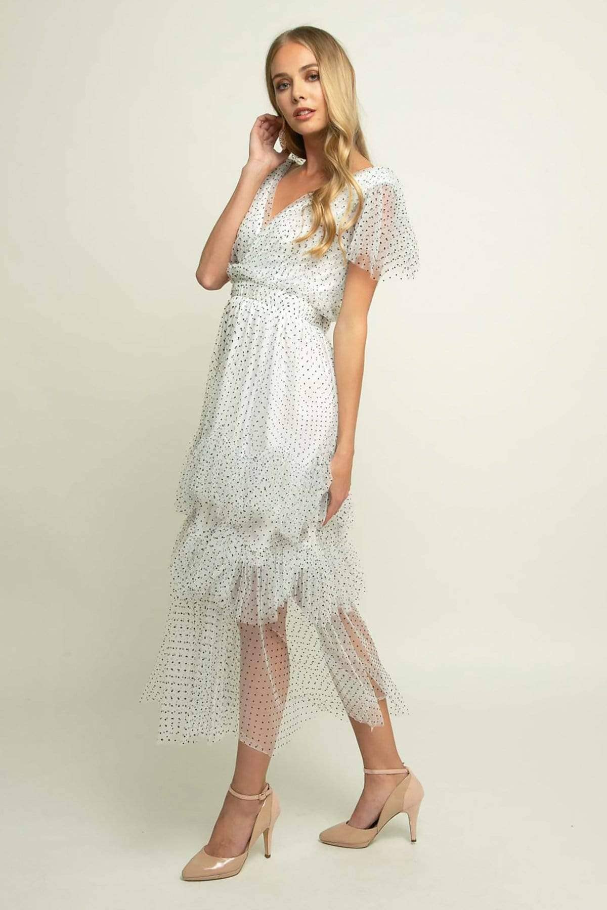 Eva Franco - Wholesale Dress - Women's - Darling Dress - Macaroon Dot2