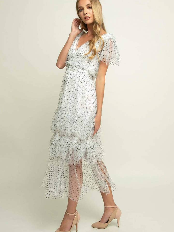 Eva Franco - Wholesale Dress - Women's - Darling Dress - Macaroon Dot2