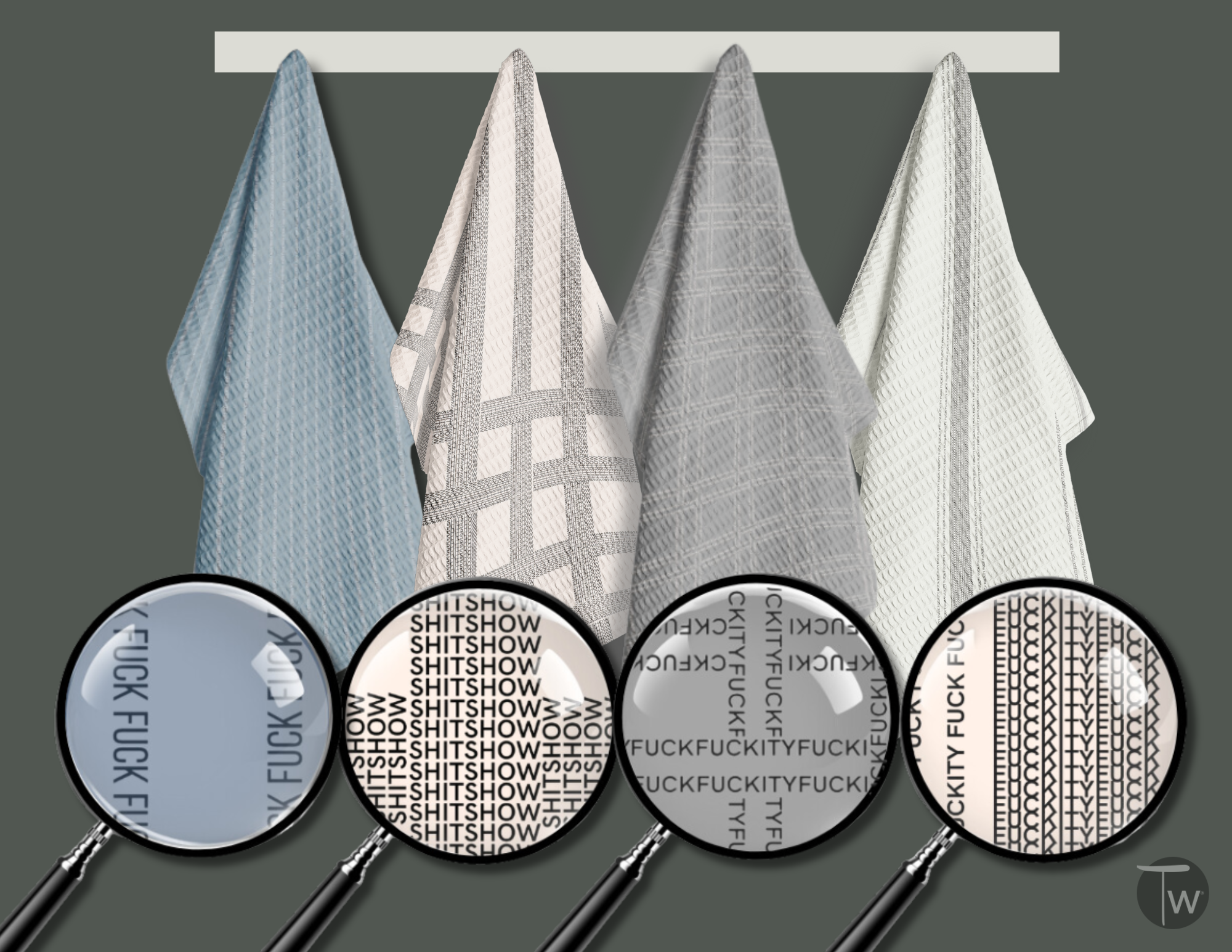 Twisted Wares - Wholesale Theedoek - Vintage Shitshow Illusion Theedoek5