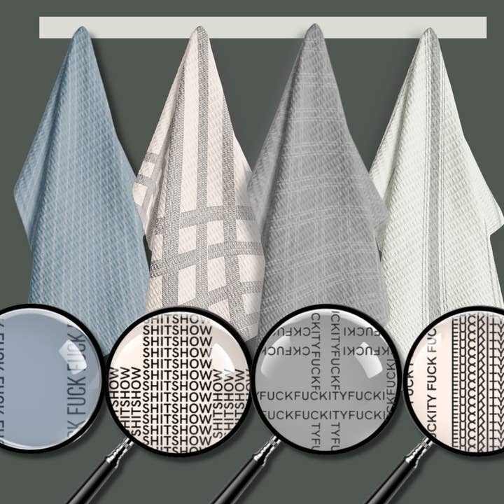 Twisted Wares - Vente Torchons - Torchon Illusion Vintage Shitshow5