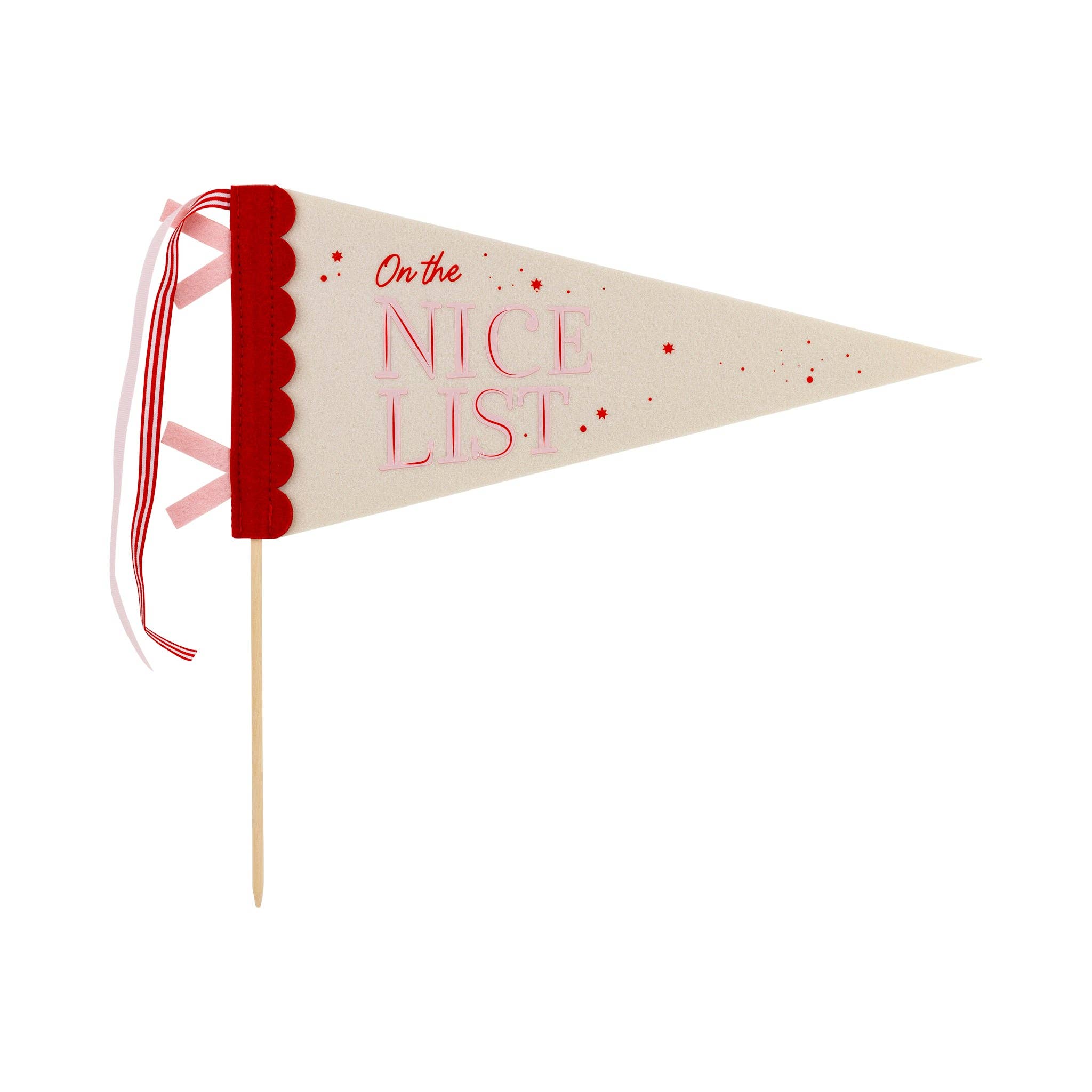 My Mind’s Eye - Wholesale Party Sign/Banner - PLHB169 - Naughty Nice Felt Pennant Banners2
