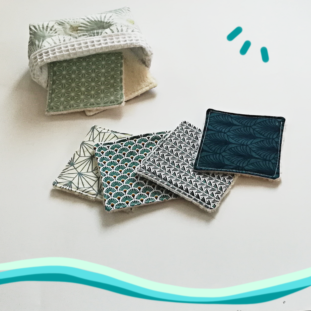 Maison Alice - Wholesale Makeup Remover - Pack of 5 washable makeup remover wipes1