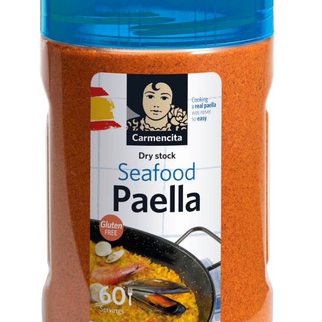 Seafood Paella Dehydrated Broth with Saffron Hotel size for wholesale by Carmencita USA
