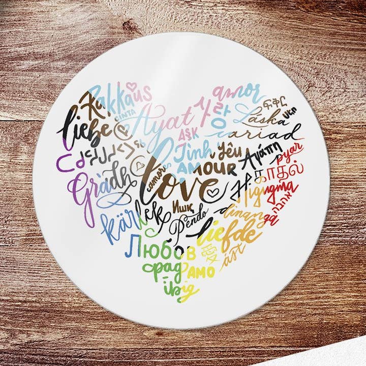 Love Languages (Sticker) for wholesale by Nibs and Scripts