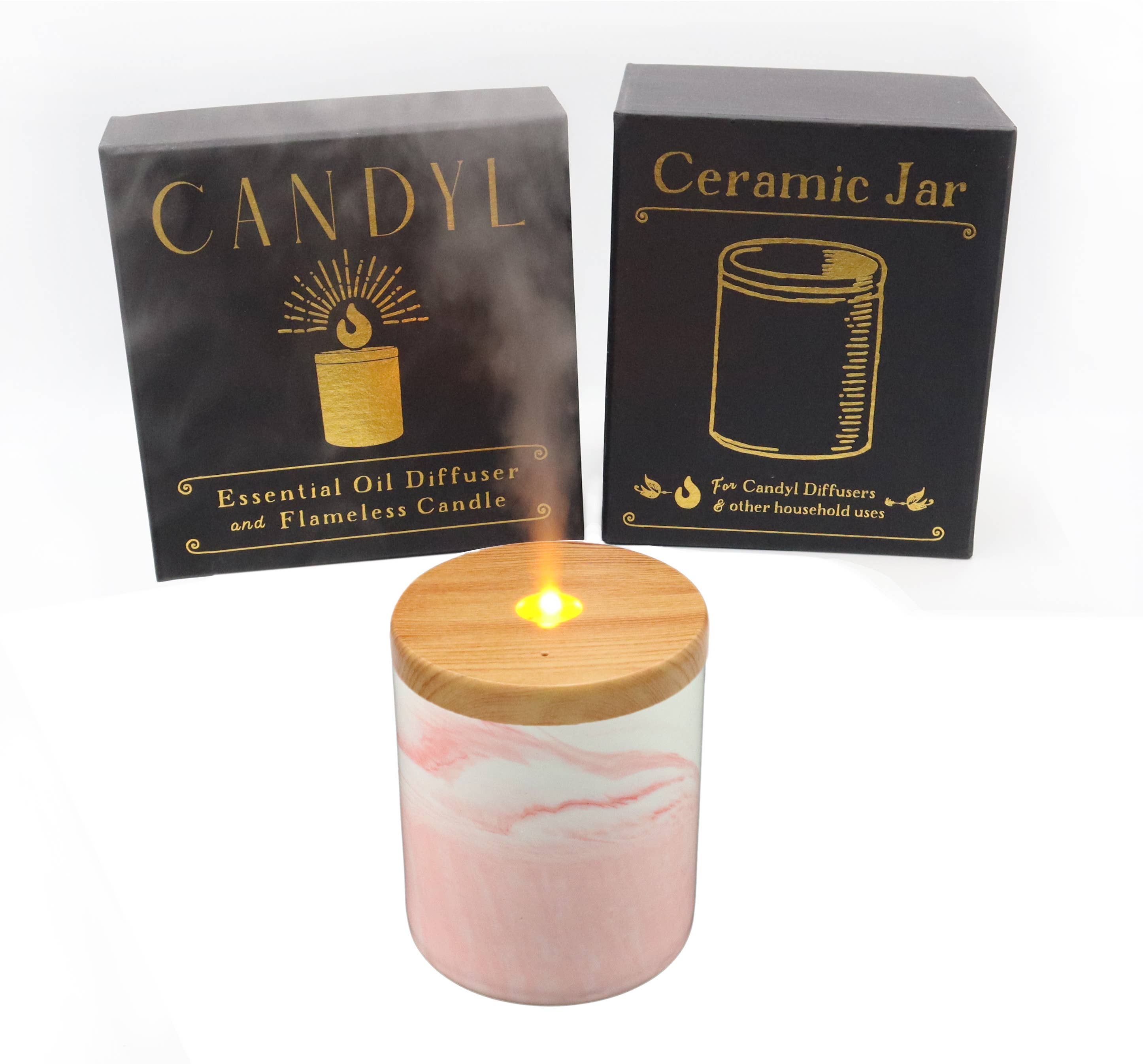 Candyl - Vente Diffuseur électronique - Diffuseur d'Huiles Essentielles Candyl avec Flamme de Lumière de Bougie2