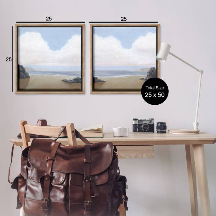 Stupell Industries - Wholesale Wall Decor - Kids & Baby - Abstract Secluded Beach Alcove Floater Framed Art10