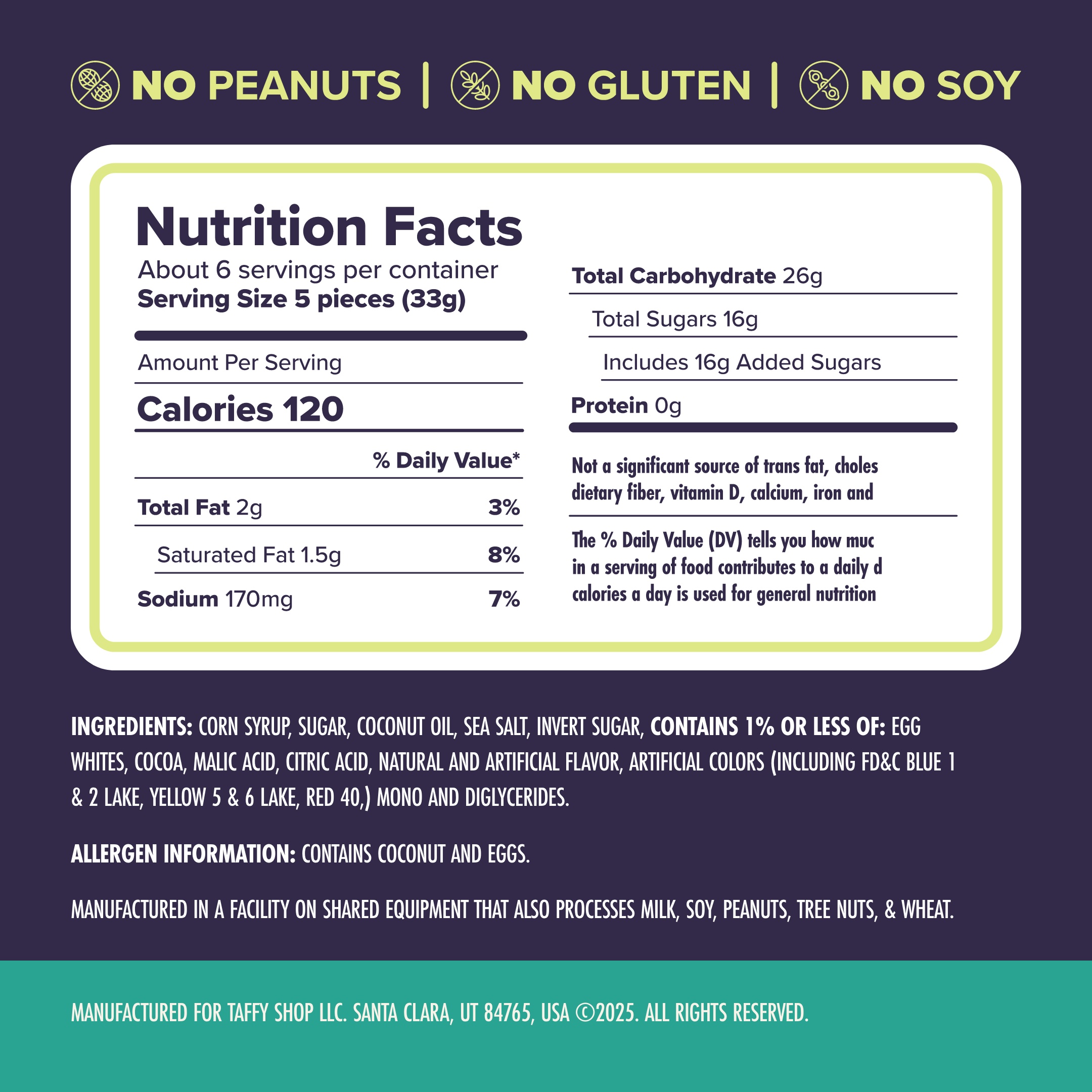 Taffy Shop - Vente Caramel écossais - Sac de Taffy U.F.O.™6