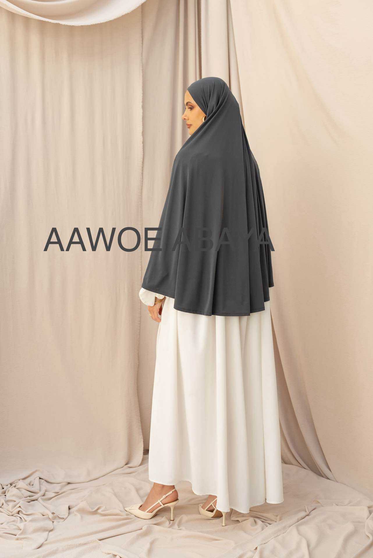 Aawoe Abaya - Wholesale Hijab - Dames - Elegante khimar met lange mouwen - 2418-KH72