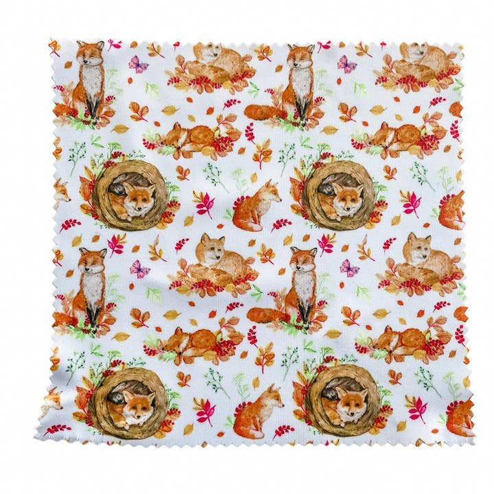 Dusty & Delilah Designs - Wholesale Lens Cleaner - Lens Cleaning Cloth-Fox2