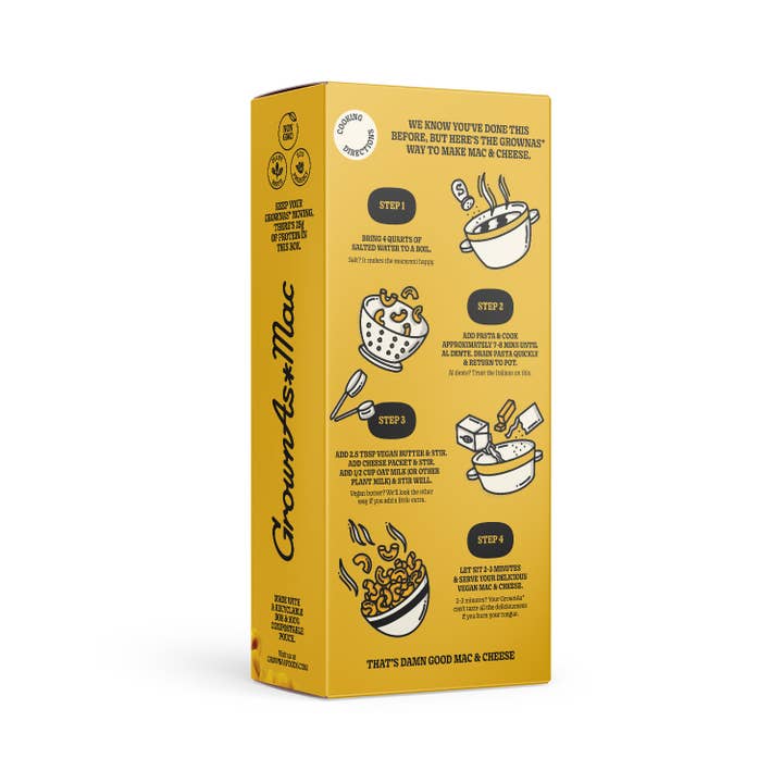Seed Ranch Flavor Co - Wholesale Pasta - Classic Vegan Mac & Cheese - GrownAs Foods