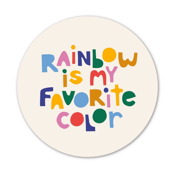 Rainbow is mijn favoriete kleursticker voor wholesale door Ampersand Design Studio