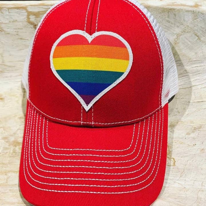 Rainbow Heart Hat for wholesale by Tee 2 You