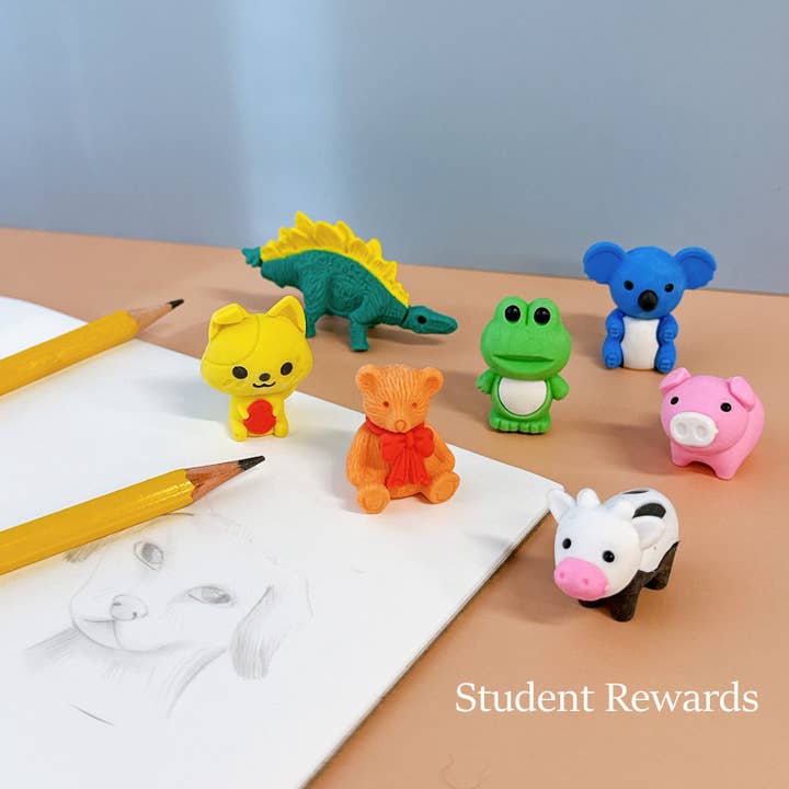 Wrapables.com - Wholesale Eraser - Wrapables 30pcs Mini Animal Eraser Pets, 3D Puzzle Erasers