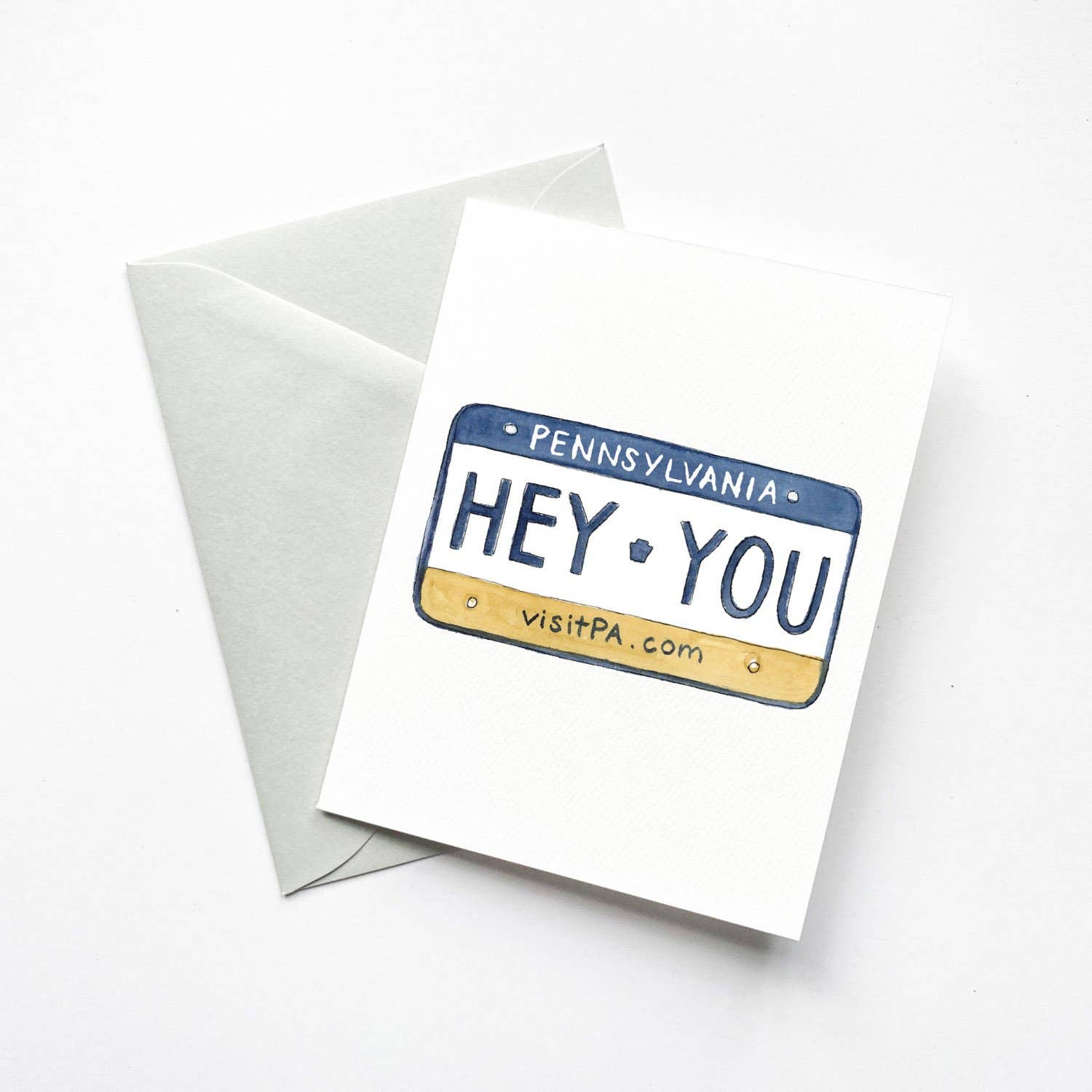 BrodieBee - Vente Carte de vœux classique - Carte de plaque d'immatriculation PA