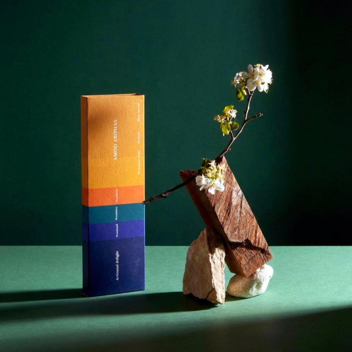 Amod aromas – wholesale Incense – Artisanal Delight - Incense + burner gift set0