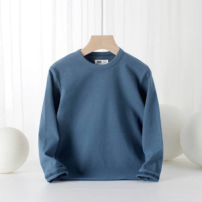 MyKids-USA® – wholesale Sweatshirt - Kids – Baby Solid Color Pullover Cotton Crewneck Long Sleeve Basic Tops1