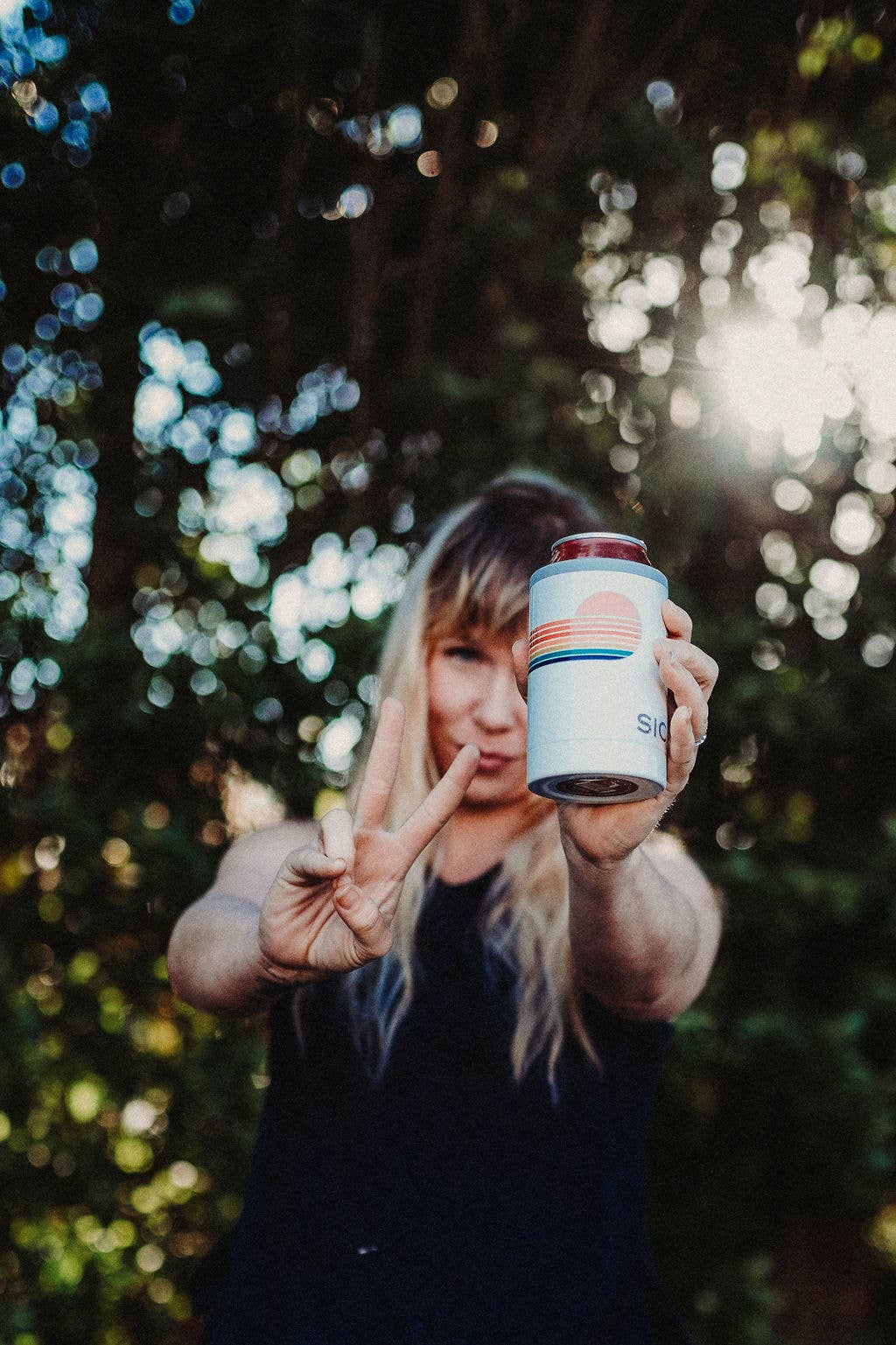 SIC Cups - Wholesale Drink Huggers & Koozies - SIC Can Cooler | Retro Sunset1