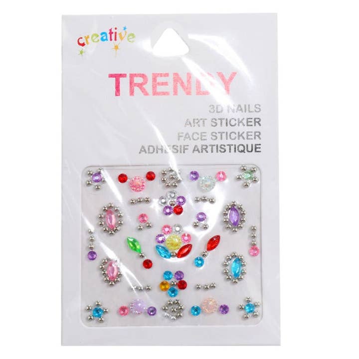 Sortiment av självhäftande ansiktsstenar för wholesale av Atlas Fashion