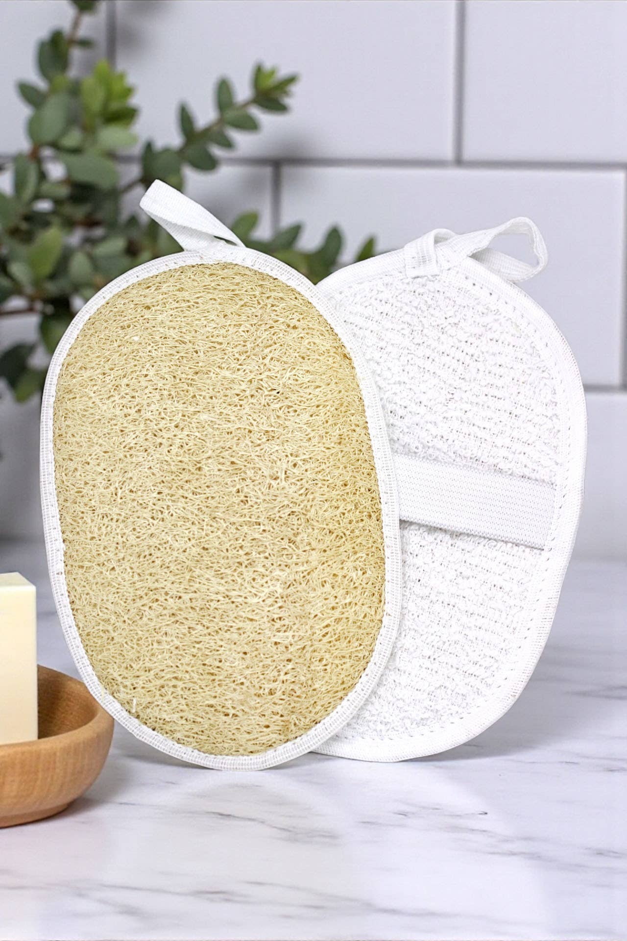 Luna Azul Co - Wholesale Loofah - Loofah Oval Pad