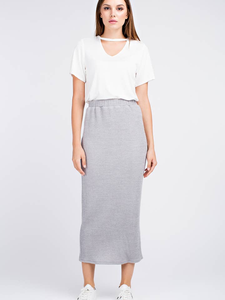 Ribbstickad Tröja Kjol för wholesale av Ambi Design