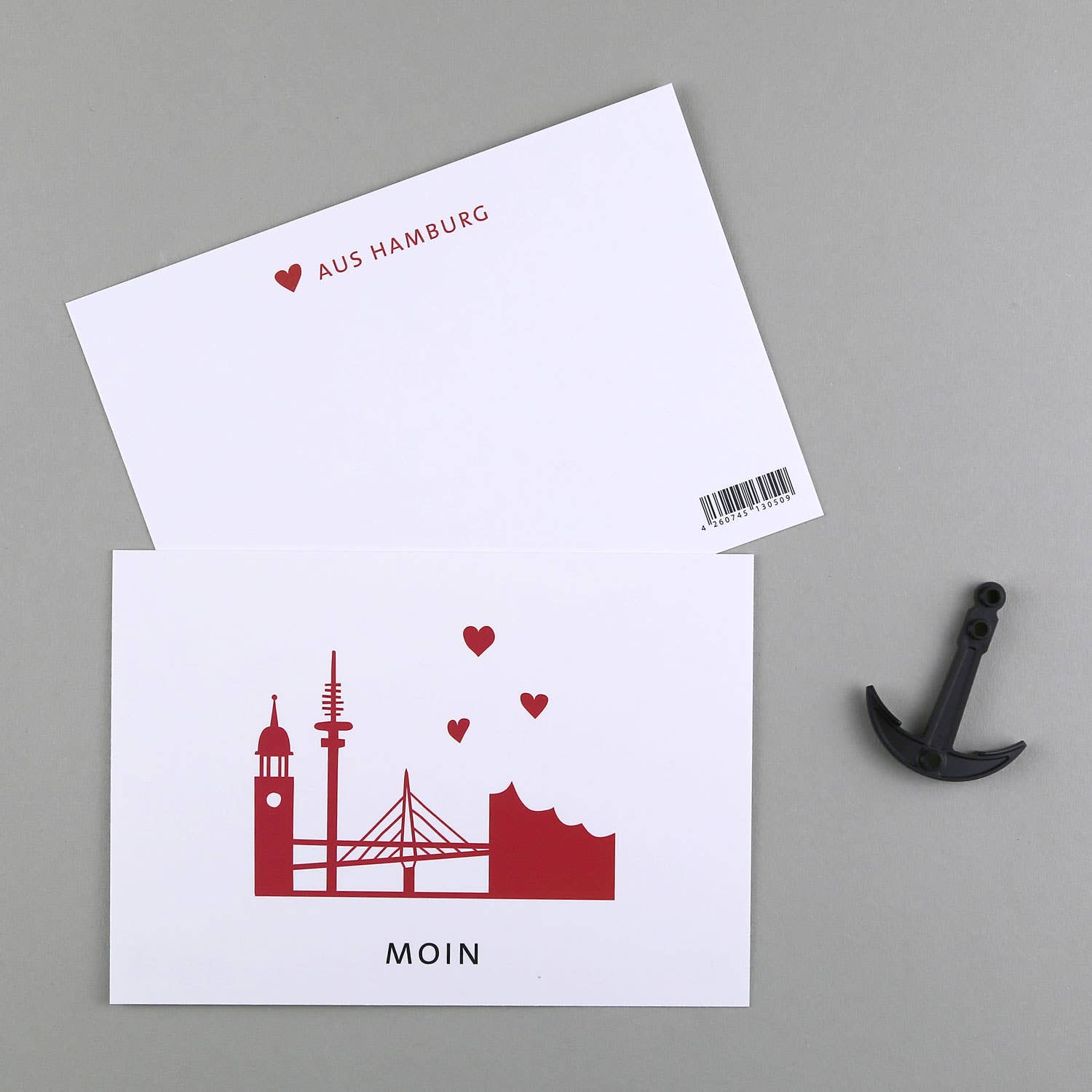 Kunst an Papier - Venta al por mayor Tarjeta postal - Postal Helmi con el Skyline de Hamburgo3