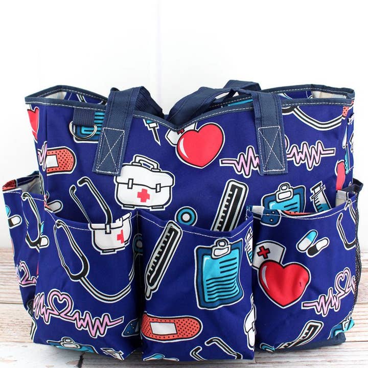 Wholesale Accessory Market - Wholesale Tote Bag - Women's - NGIL Nurse Love Large Organizer Tote2