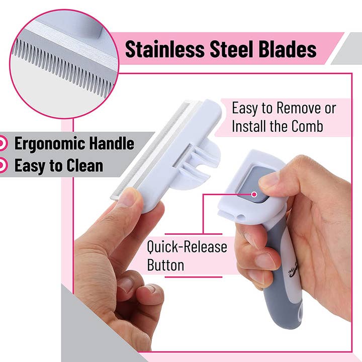 Mr. Pen - Wholesale Pet Brush - Cat/Dog - Pet Grooming Brush, Deshedding and Undercoat Brush for Dogs with Shedding Control2