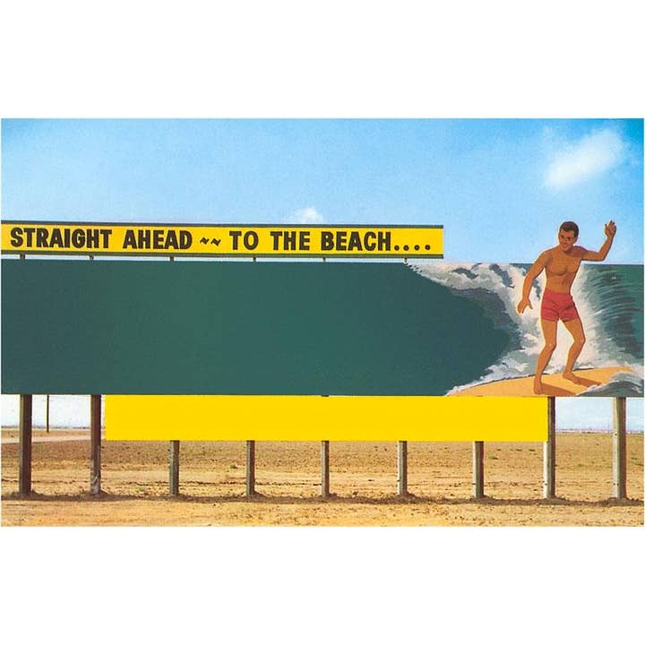 Found Image Press - Wholesale Sticker - Sticker BR-62 Surfer Billboard Border