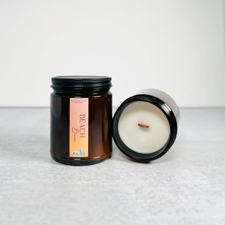 Bougie Beach Bum 8 oz pour la vente par Blue Cabin Candles