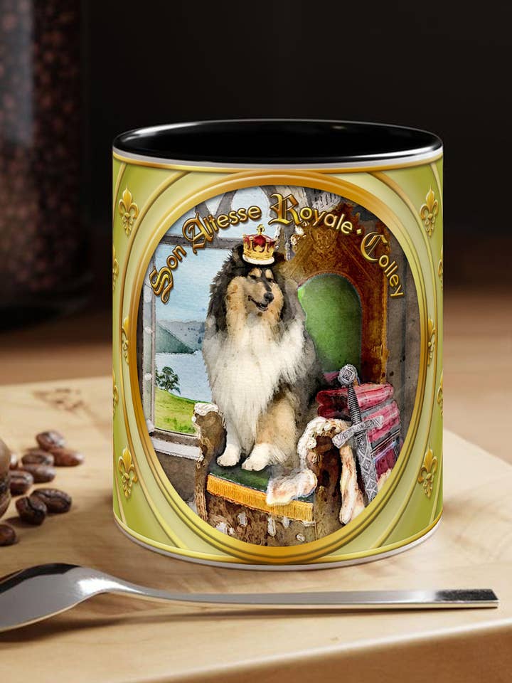 MUG Perro - COLLIE - Colecc. "Su Alteza Real" para venta al por mayor de Miss Iz