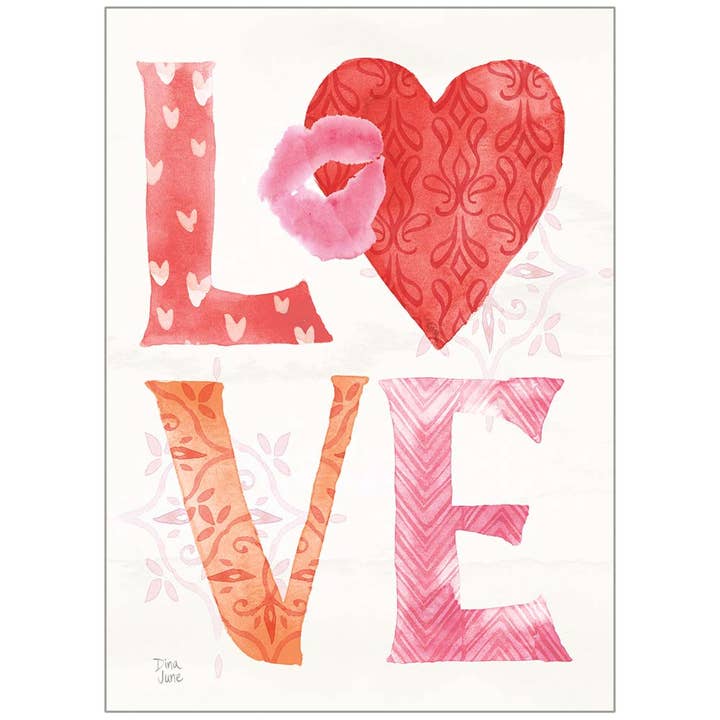 KÆRLIGHED - Valentinsdagskort for engroshandel hos Legacy