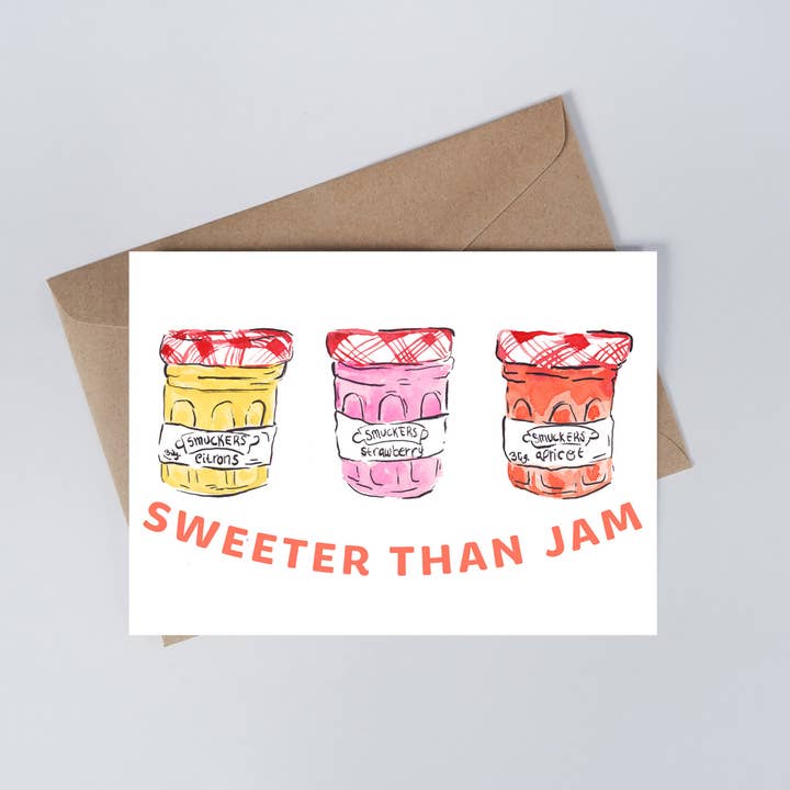 Smucker's Jam Greeting Card for wholesale by Meza Studios LLC