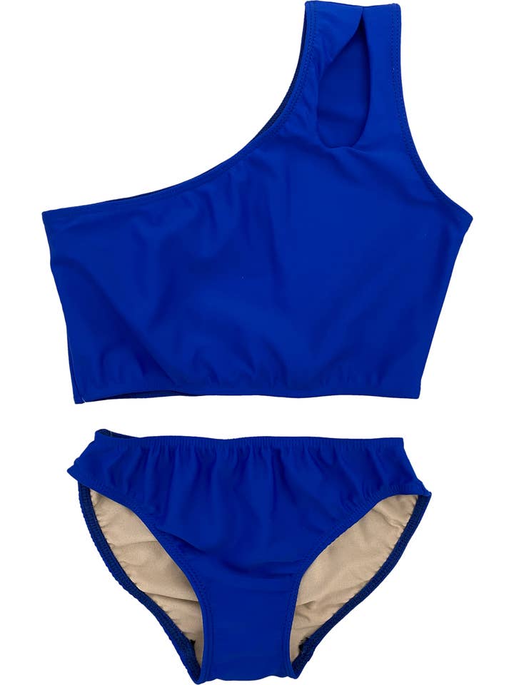 Cheryl Creations Kids - Wholesale Two Piece Swimsuit - Kids - Girl's Two Piece One Shoulder Bathing Suit2