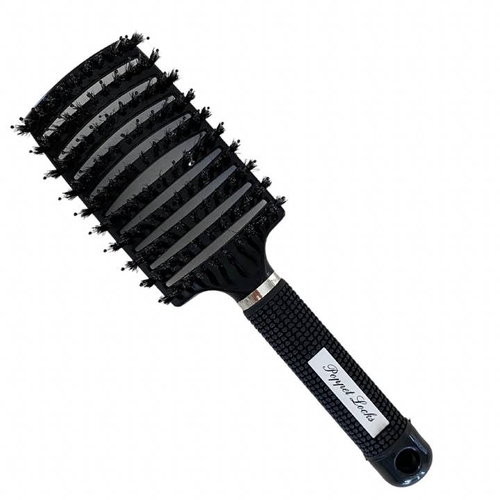 Black hair brush for wholesale by Poppet Locks