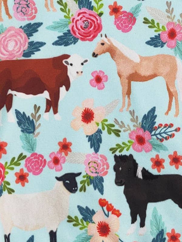 Clover Cottage - Wholesale Bodysuit (Non-Footed) - Baby - Farm Floral Baby Romper