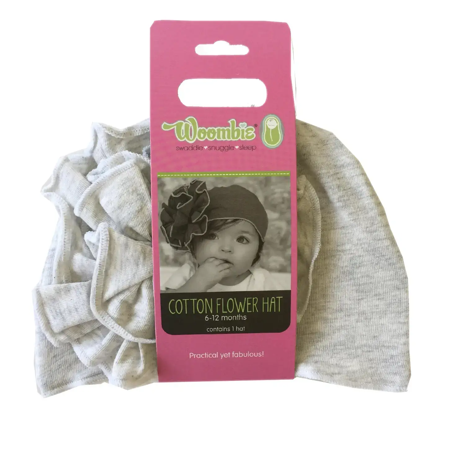 Woombie - Vendita all'ingrosso Cappello - Neonati - Cappelli a fiori in cotone e cappelli da baba, 5 colori8