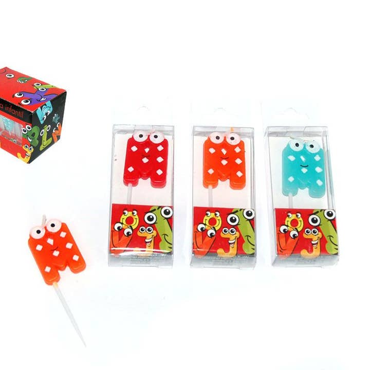Aktual / Dekora Import S.A - Wholesale Cake Candle - 'M' LETTER CANDLE LITTLE EYES