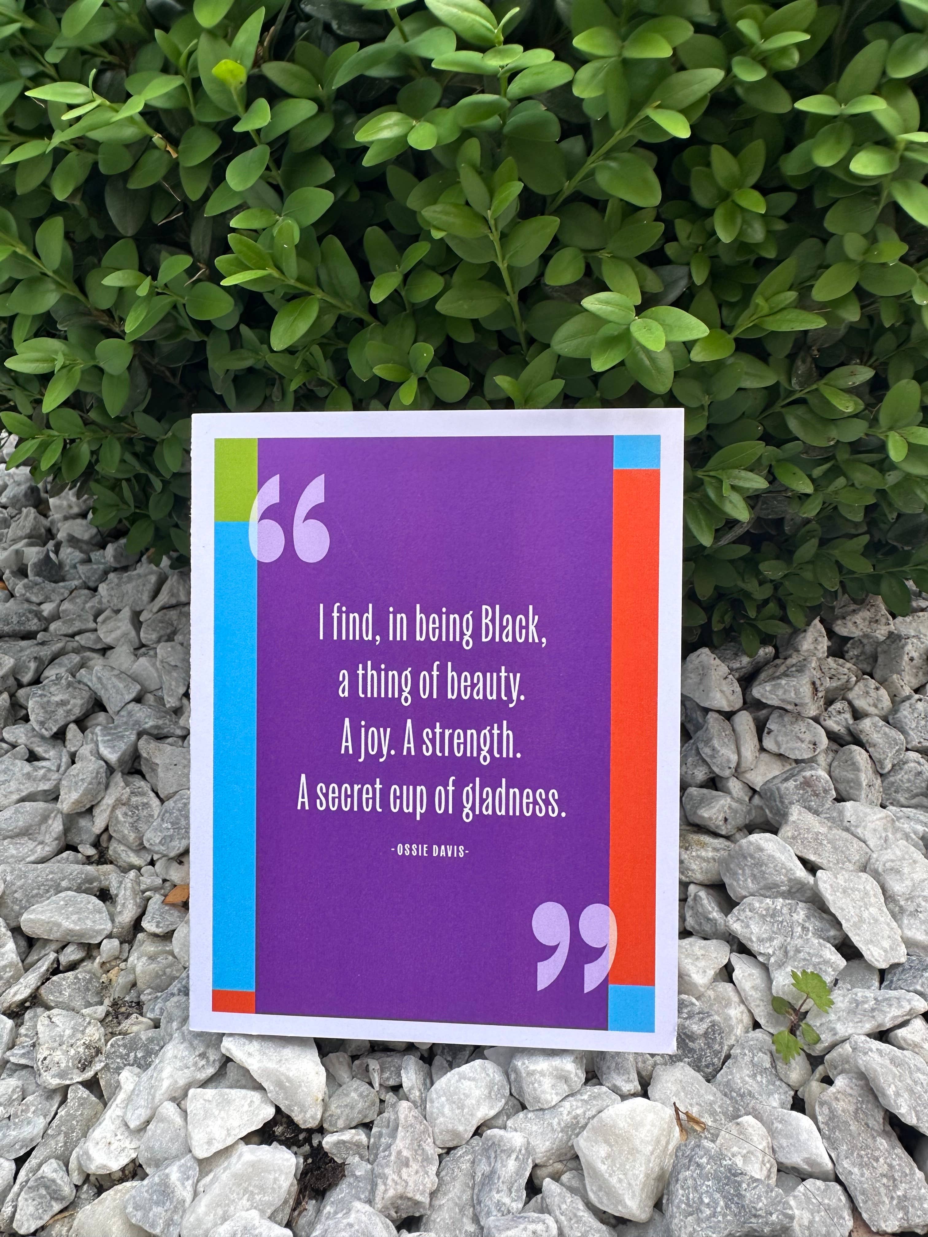 Junebug Ink - Wholesale Encouragement Card - Wise Words: Ossie Davis3