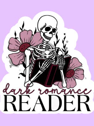 Dark Romance Reader Bookish Sticker for wholesale by Shadows of Sunshine