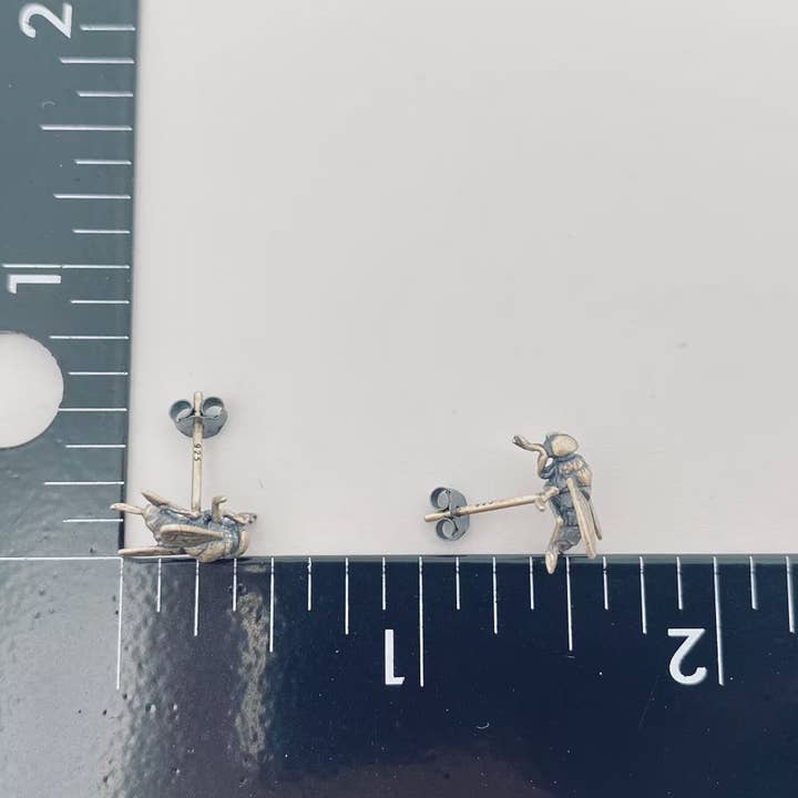 Mio Queena - Vendita all'ingrosso Orecchini a bottone - Orecchini a mosca in argento Sterling S9253