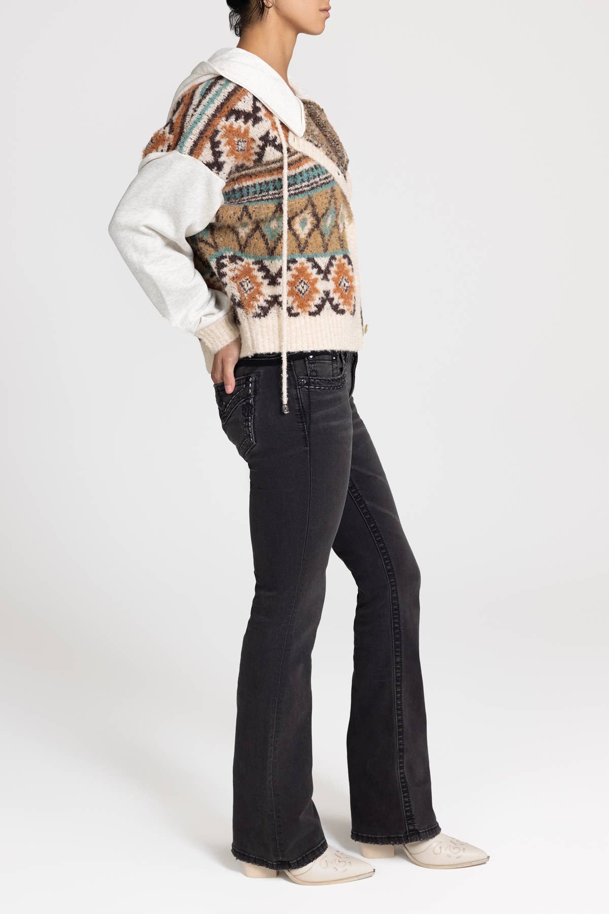 Miss Me - Wholesale Hoodie - Women's - MSW0462L- HOODED SWEATER2