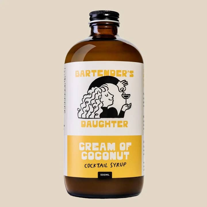 Cream of Coconut Cocktail Syrup for wholesale by Bartender's Daughter