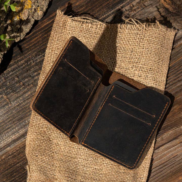 American Leather Goods - Wholesale Wallet - Men's - Genuine Leather Bifold Wallet, Handmade Wallet for Men3