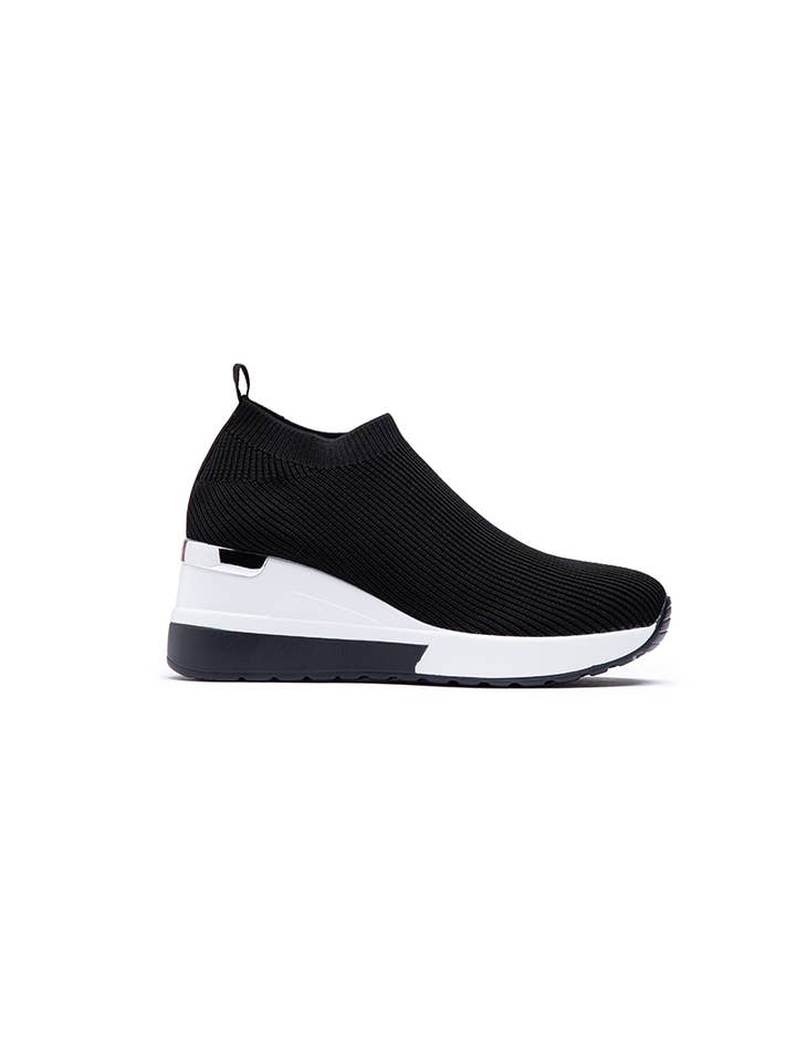 LADY GLORY – Engroshandel Slip on-sneakers – Kvinder – Slip-on sneakers med kilehæl og sokkedesign