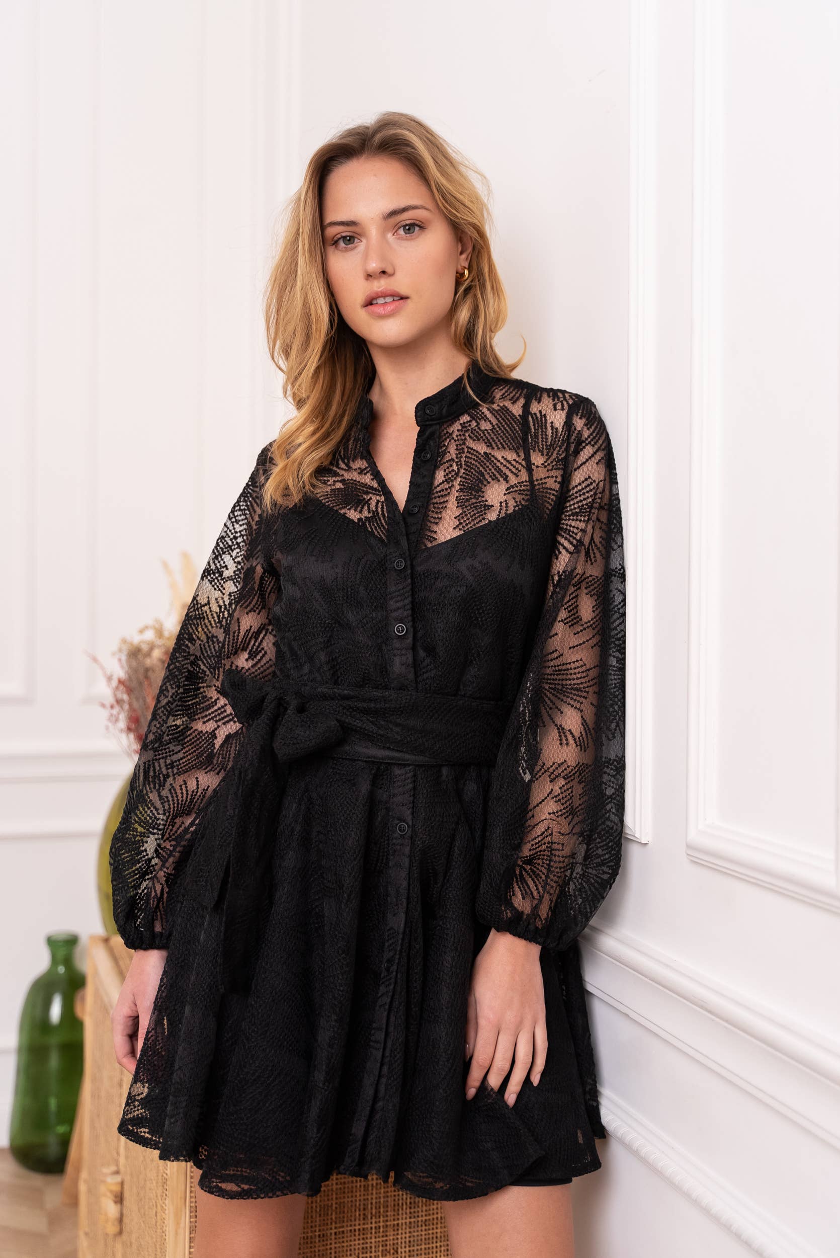 CHOKLATE PARIS – Engroshandel Kjole - Dame – Sonia skaterkjole i blonde - 80960-25