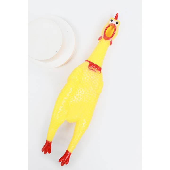 Rubber Chicken Shrilling Toy for wholesale by Love and Repeat