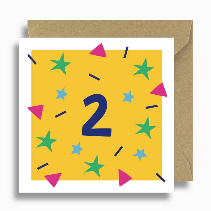 Karte zum 2. Geburtstag für den Großhandel von Lizzie Chancellor