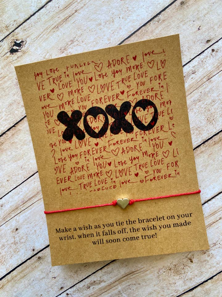 XOXO wish bracelet for wholesale by Lillydesigncrafts