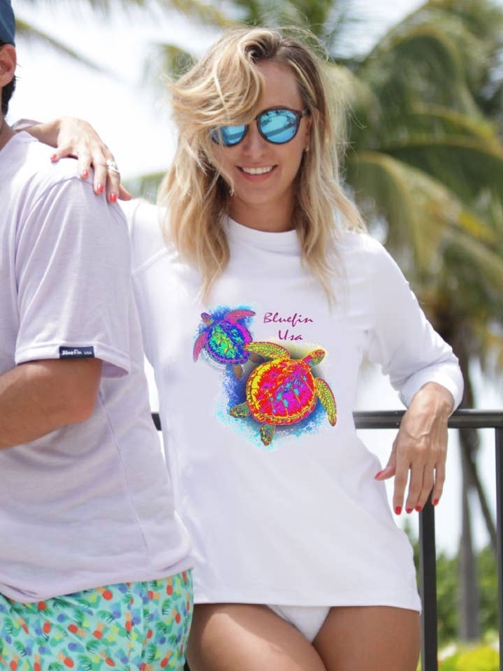 Top solar de tortugas de neón para mujer para venta al por mayor de Bluefin USA