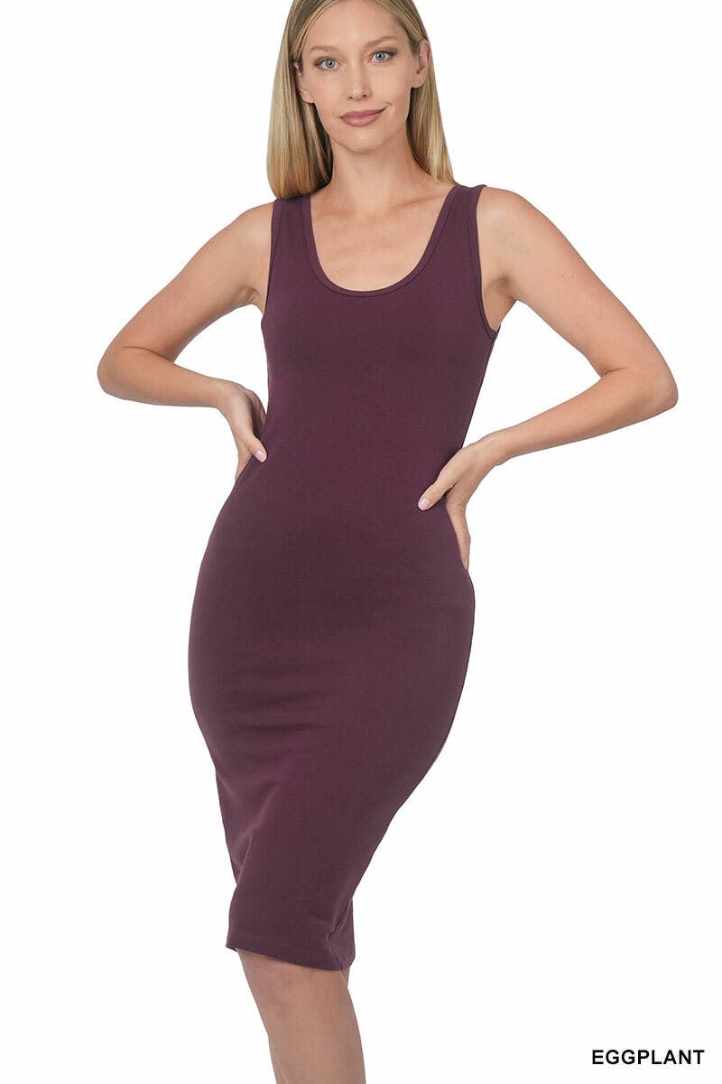 42POPS - Venta al por mayor Vestido - Mujer - Vestido midi de algodón ajustado como se muestra29